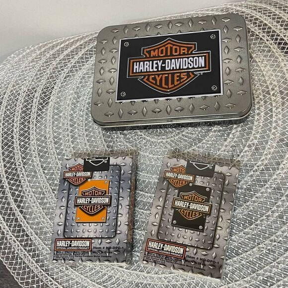 Harley Davidson Limited Edition Playing Cards with Metal Tin NWT - Picture 5 of 6